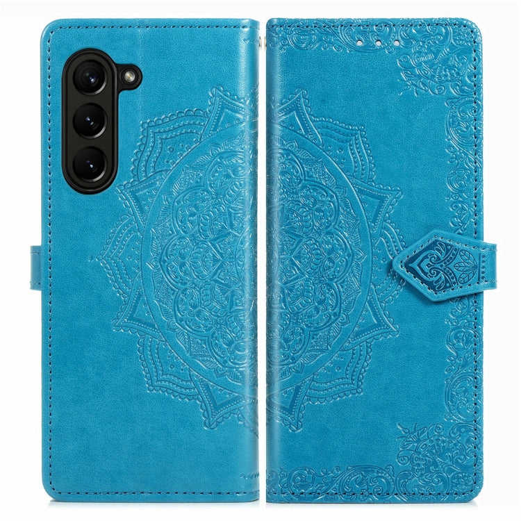MANDALA Knižkové puzdro pre Samsung Galaxy A05s - modré