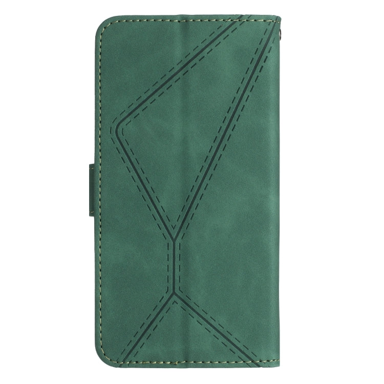 STITCHING Knižkové puzdro pre Samsung Galaxy A05s - zelené