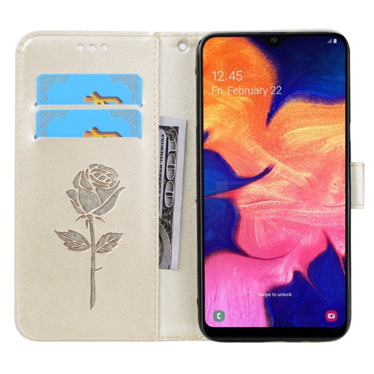 ROSE Knižkové puzdro pre Samsung Galaxy A10 - zlaté