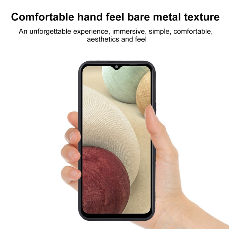 MATT Silikónový obal pre Samsung Galaxy A12 - čierny