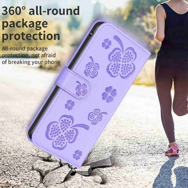 LEAF Knižkové puzdro pre Samsung Galaxy A12 - fialové