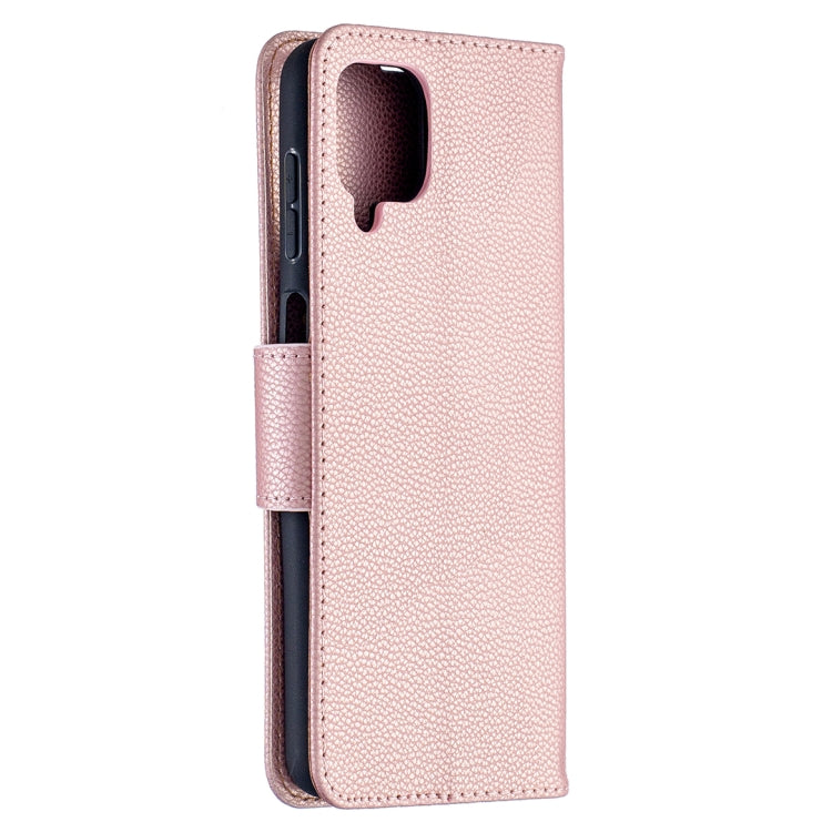LAMBSKIN Knižkové puzdro pre Samsung Galaxy A12 - ružové