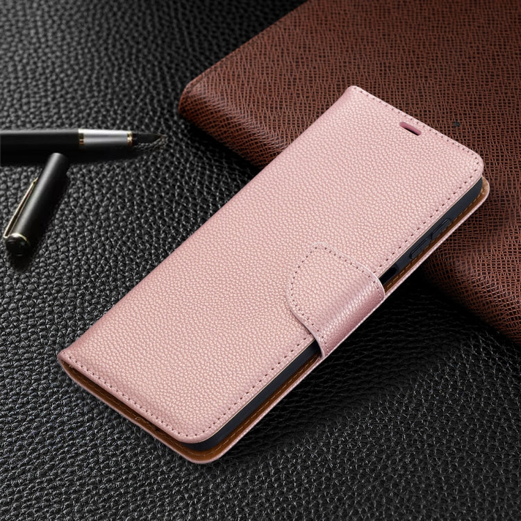 LAMBSKIN Knižkové puzdro pre Samsung Galaxy A12 - ružové