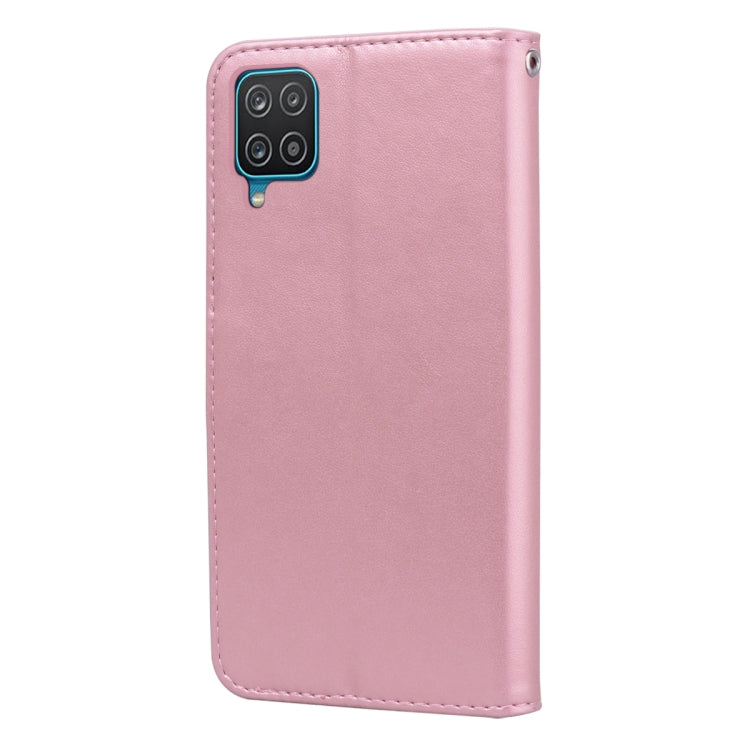 ROSE Knižkové puzdro pre Samsung Galaxy A12 - ružové