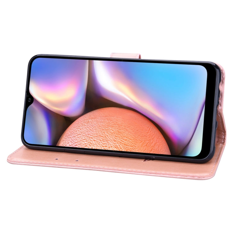 ROSE Knižkové puzdro pre Samsung Galaxy A12 - ružové