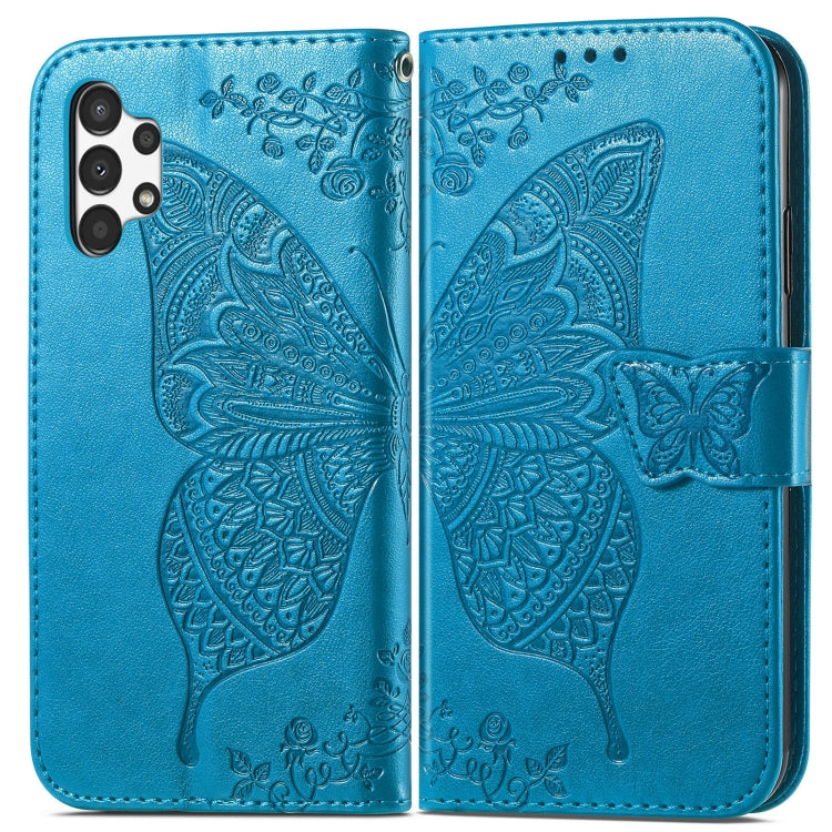 FLOWER Knižkové puzdro pre Samsung Galaxy A13 4G - modré