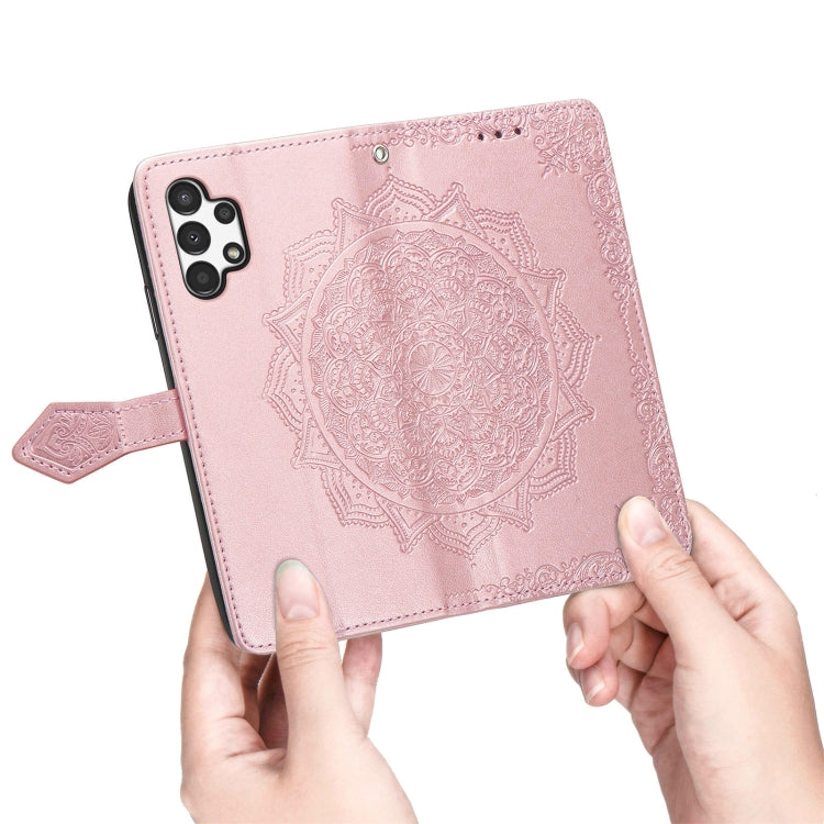 MANDALA Knižkové puzdro pre Samsung Galaxy A13 4G - zelené