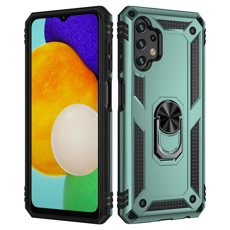 RING ARMOR Tvrdený kryt pre Samsung Galaxy A13 4G - zelený