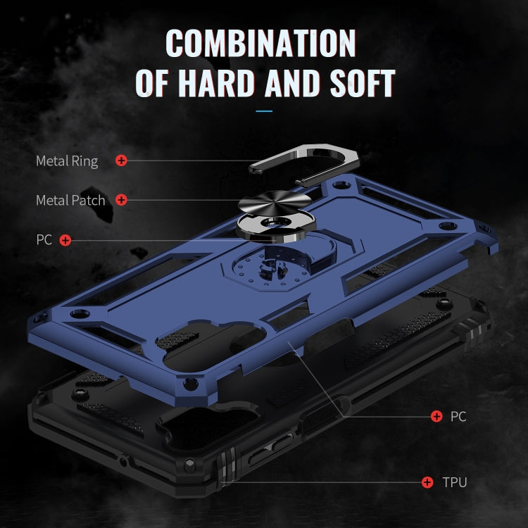 RING ARMOR Tvrdený kryt pre Samsung Galaxy A13 4G - modrý