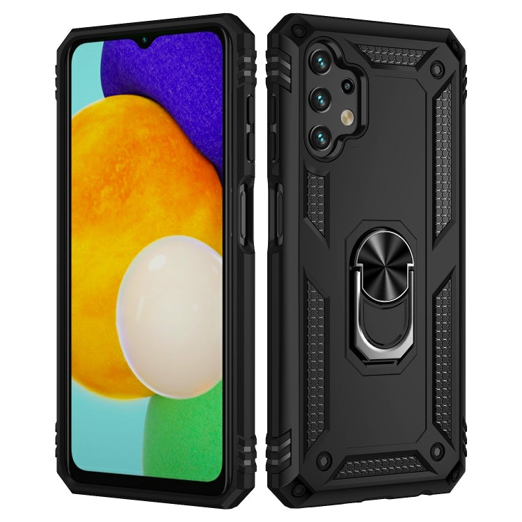 RING ARMOR Tvrdený kryt pre Samsung Galaxy A13 4G - čierny