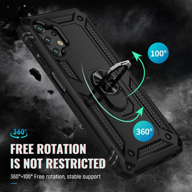 RING ARMOR Tvrdený kryt pre Samsung Galaxy A13 4G - čierny