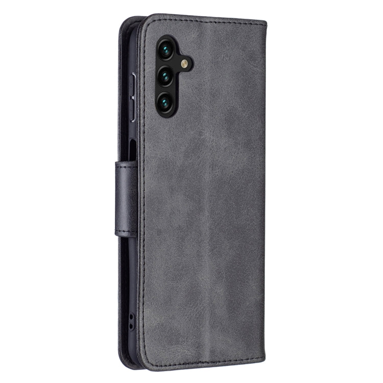 LAMBSKIN Knižkové puzdro pre Samsung Galaxy A13 5G / A04s - čierne