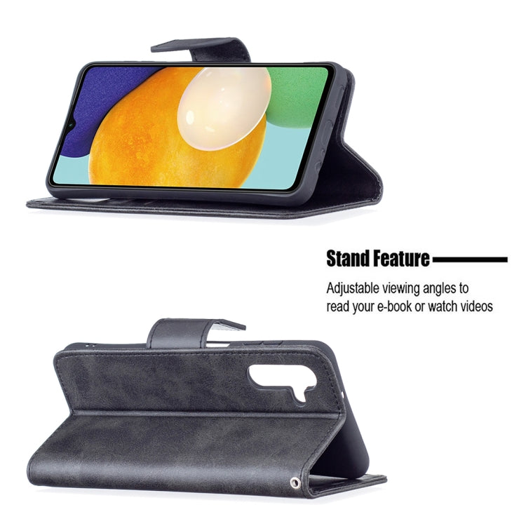 LAMBSKIN Knižkové puzdro pre Samsung Galaxy A13 5G / A04s - čierne