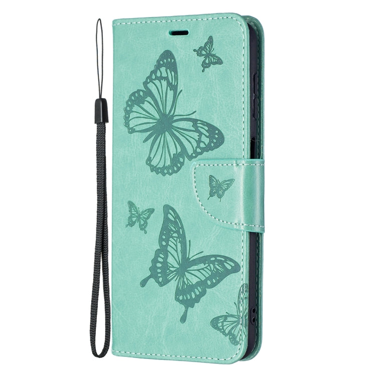 BUTTERFLY Knižkové puzdro pre Samsung Galaxy A13 5G / A04s - zelené