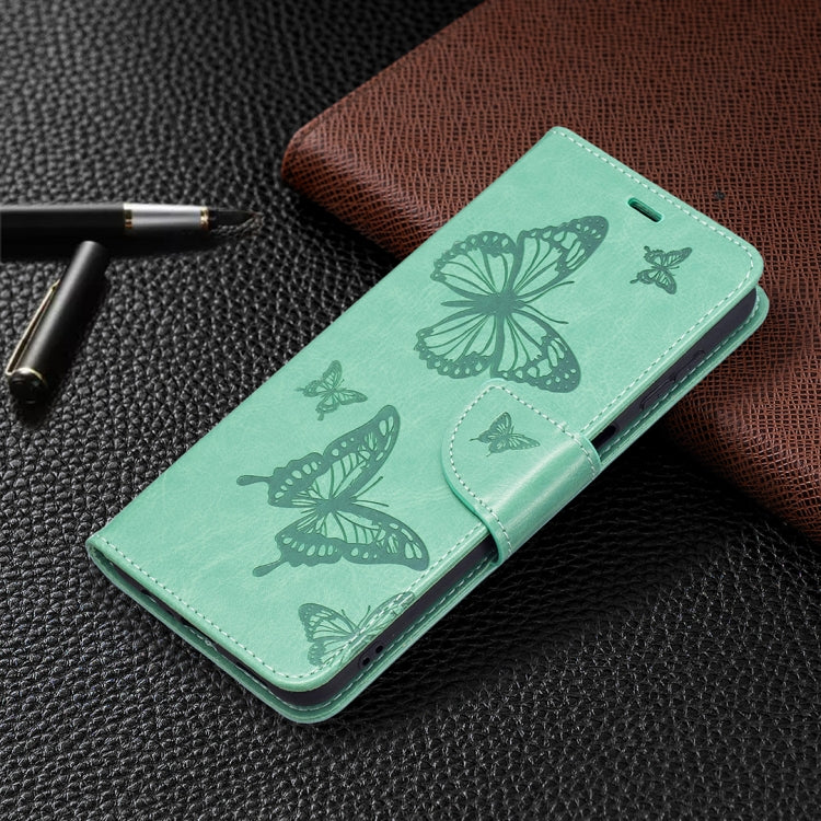 BUTTERFLY Knižkové puzdro pre Samsung Galaxy A13 5G / A04s - zelené