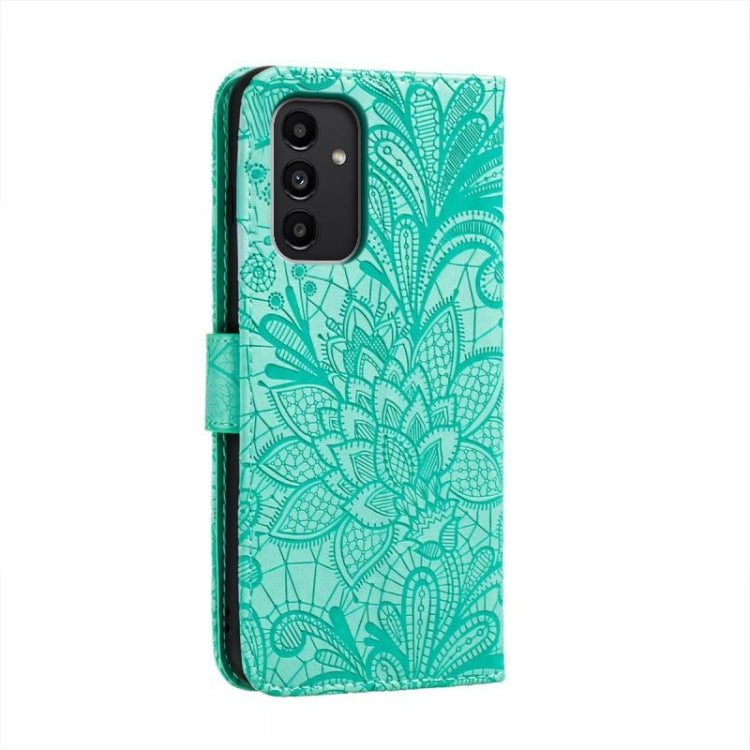 FLOWER Knižkové puzdro pre Samsung Galaxy A14 / A14 5G - zelené