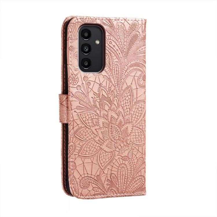 FLOWER Knižkové puzdro pre Samsung Galaxy A14 / A14 5G - ružové