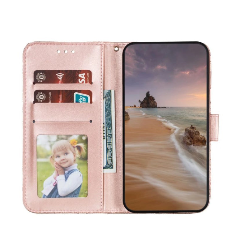 FLOWER Knižkové puzdro pre Samsung Galaxy A14 / A14 5G - ružové