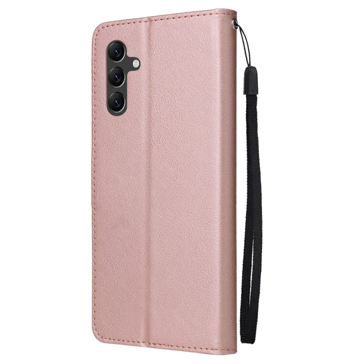 SOLID Knižkové puzdro pre Samsung Galaxy A14 / A14 5G - ružové