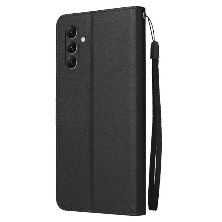 SOLID Knižkové puzdro pre Samsung Galaxy A14 / A14 5G - čierne