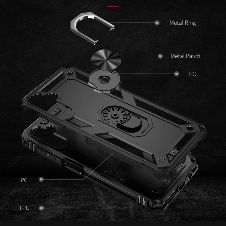 RING ARMOR Tvrdený kryt pre Samsung Galaxy A14 / A14 5G - čierny