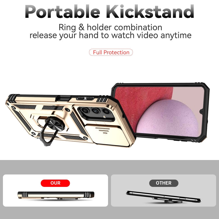 SLIDING Tvrdený kryt pre Samsung Galaxy A14 / A14 5G - zlatý