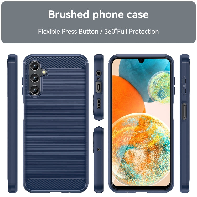 CARBON Zadný obal pre Samsung Galaxy A14 / A14 5G - modrý