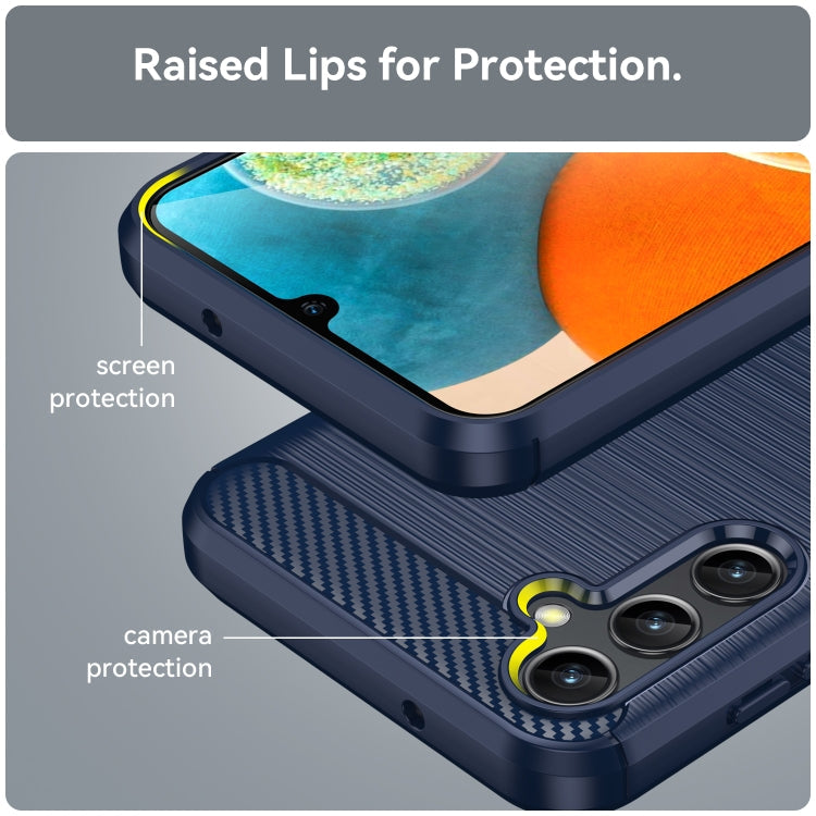 CARBON Zadný obal pre Samsung Galaxy A14 / A14 5G - modrý