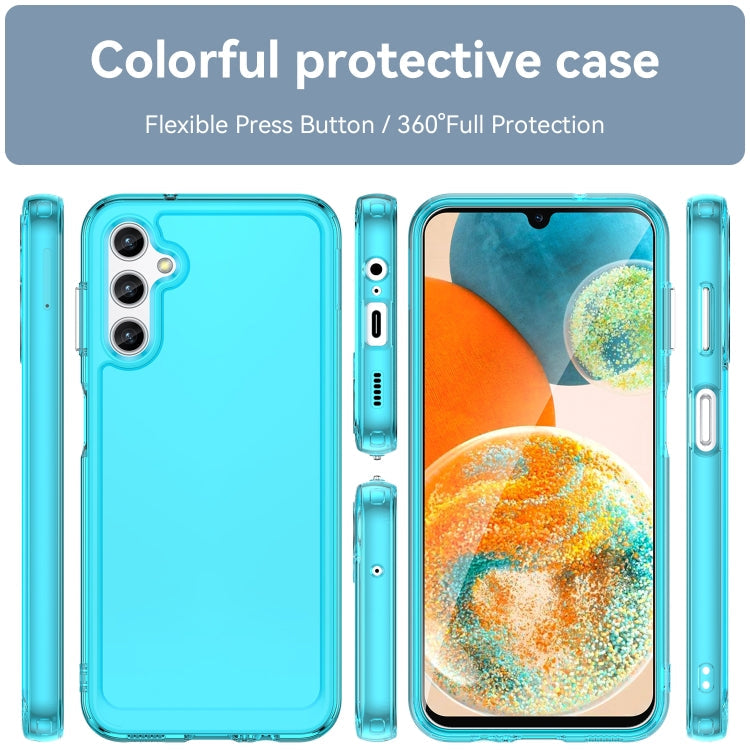 CANDY Zadný obal pre Samsung Galaxy A14 / A14 5G - modrý