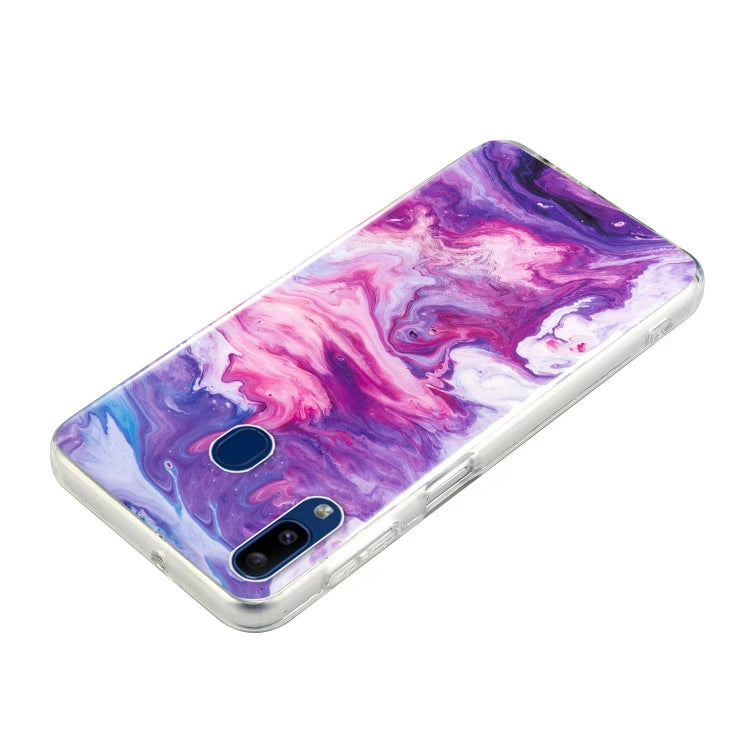 MARBLE Zadný kryt pre Samsung Galaxy A20e - červený