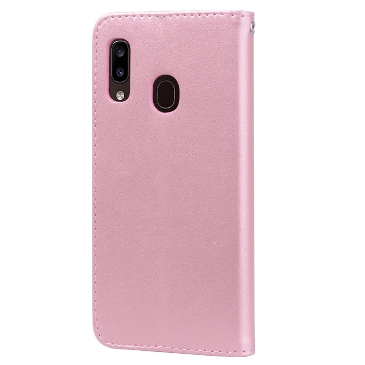 ROSE Knižkové puzdro pre Samsung Galaxy A20e - ružové