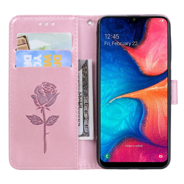 ROSE Knižkové puzdro pre Samsung Galaxy A20e - ružové