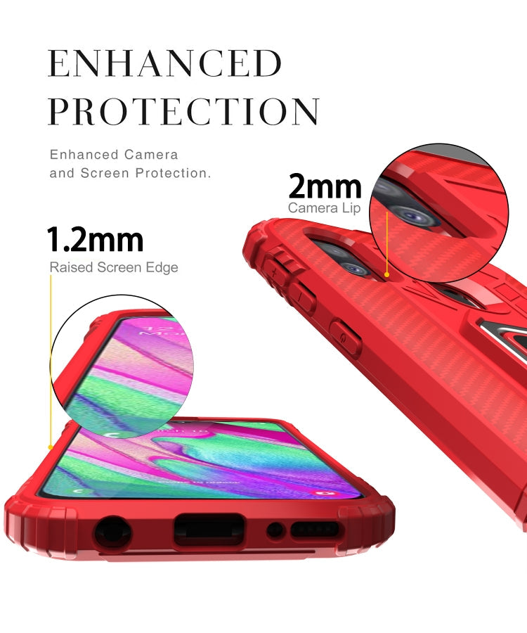 RING ARMOR Tvrdený kryt pre Samsung Galaxy A20e - červený