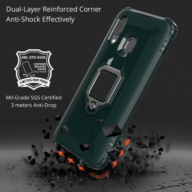 RING ARMOR Tvrdený kryt pre Samsung Galaxy A20e - zelený