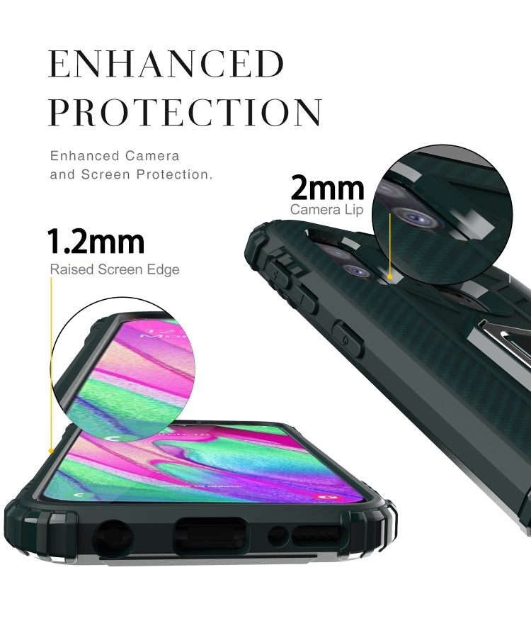 RING ARMOR Tvrdený kryt pre Samsung Galaxy A20e - zelený