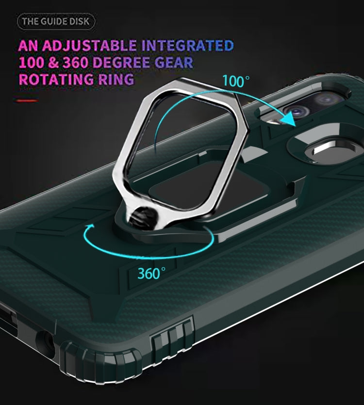 RING ARMOR Tvrdený kryt pre Samsung Galaxy A20e - zelený