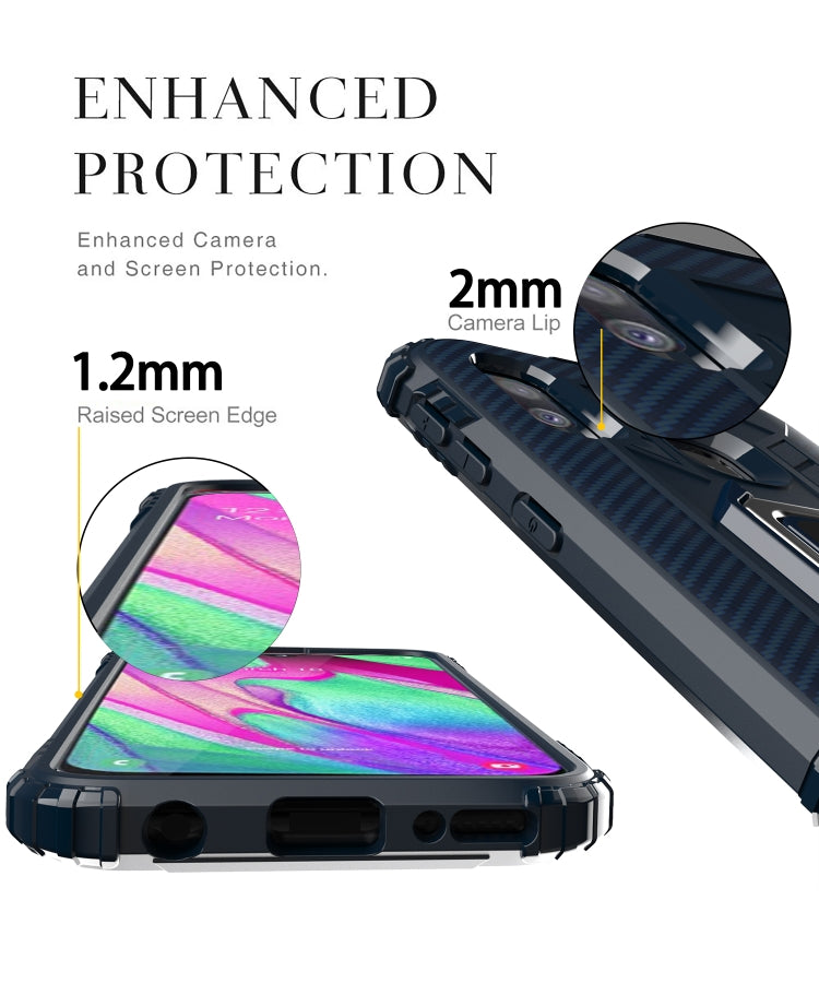 RING ARMOR Tvrdený kryt pre Samsung Galaxy A20e - modrý