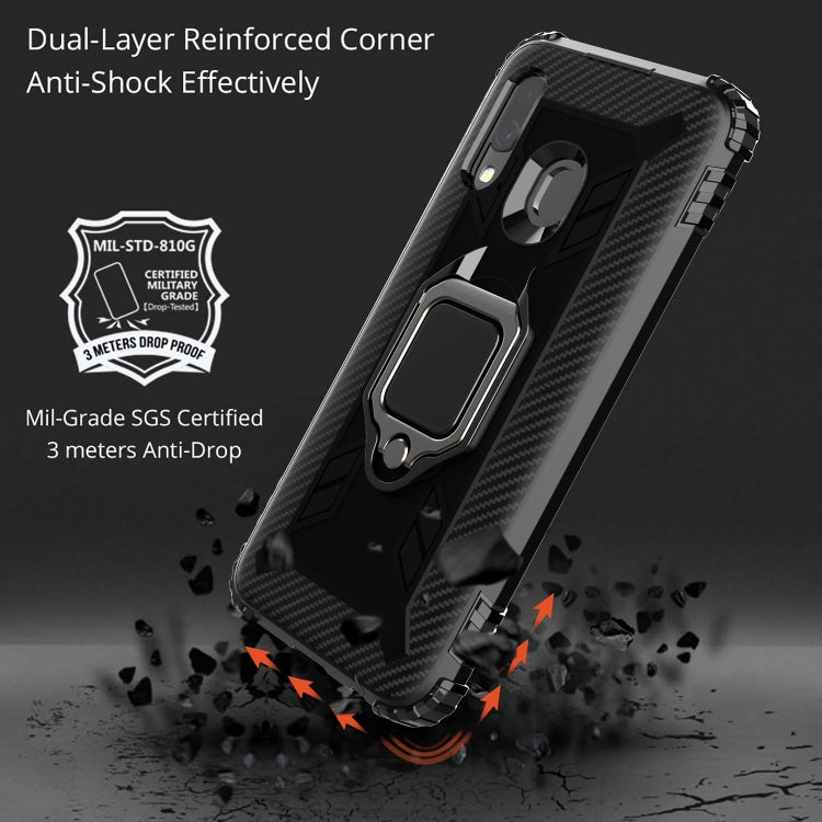 RING ARMOR Tvrdený kryt pre Samsung Galaxy A20e - čierny