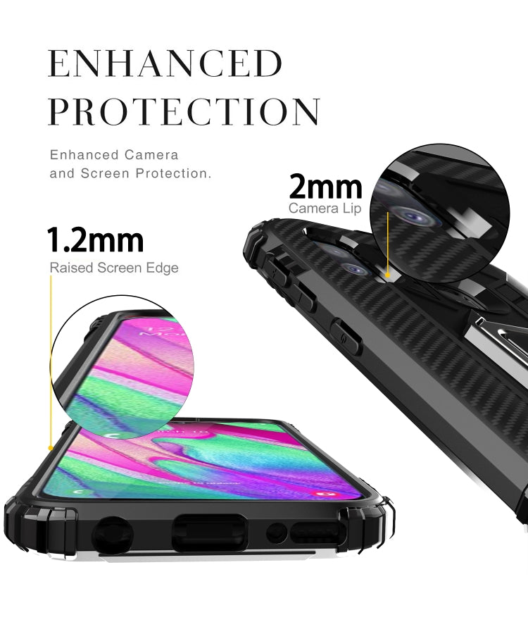 RING ARMOR Tvrdený kryt pre Samsung Galaxy A20e - čierny