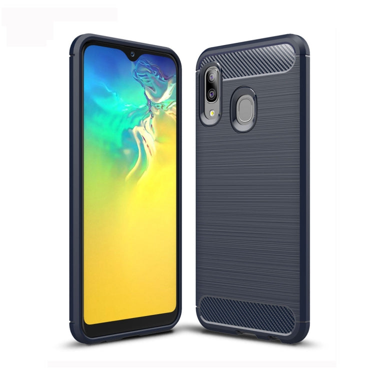 CARBON Zadný obal pre Samsung Galaxy A20e - modrý