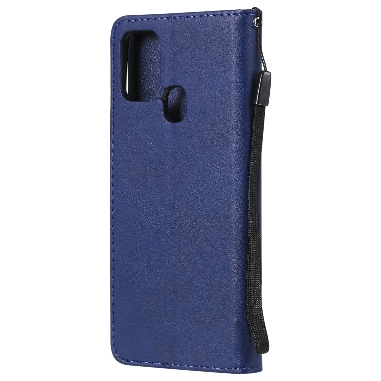 SOLID Knižkové puzdro pre Samsung Galaxy A21s - modré