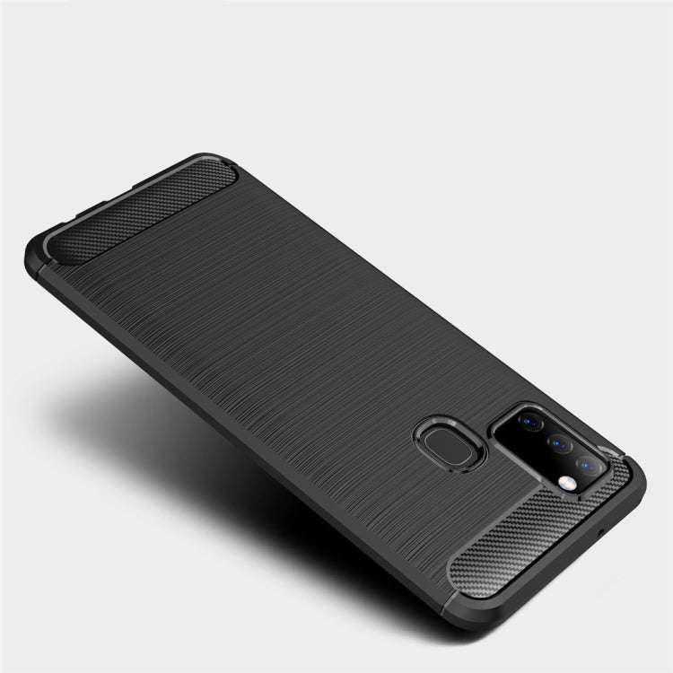 CARBON Zadný obal pre Samsung Galaxy A21s - modrý