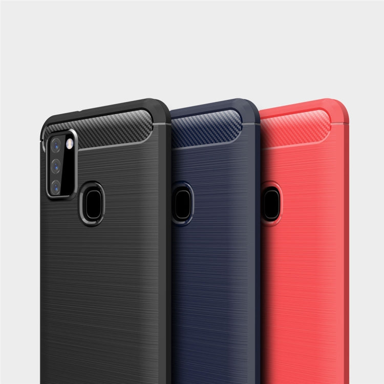 CARBON Zadný obal pre Samsung Galaxy A21s - čierny