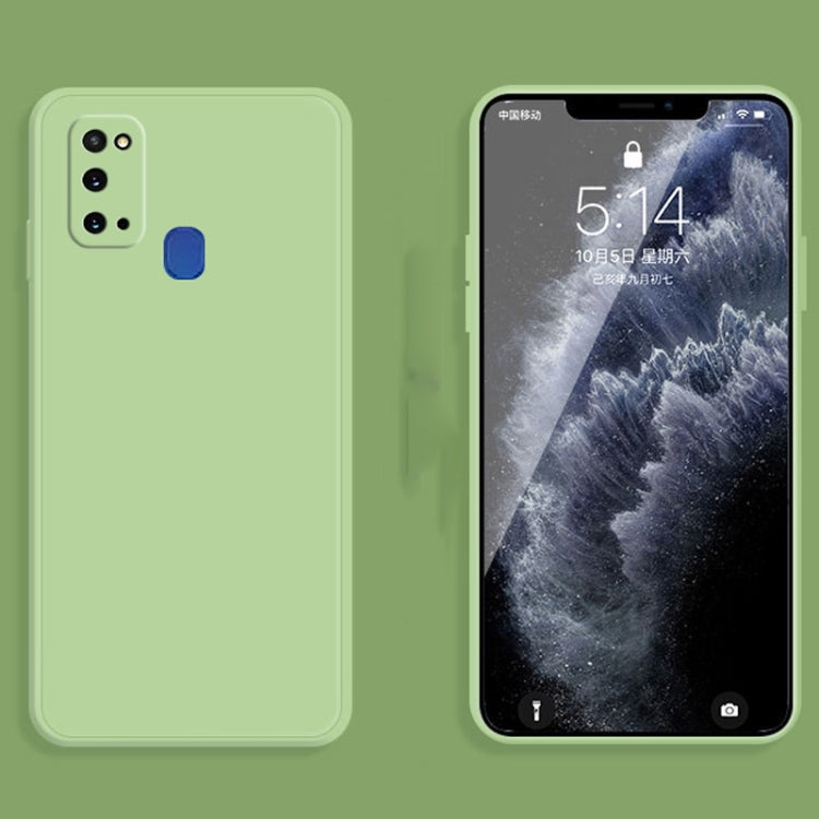 MATT Silikónový obal pre Samsung Galaxy A21s - zelený