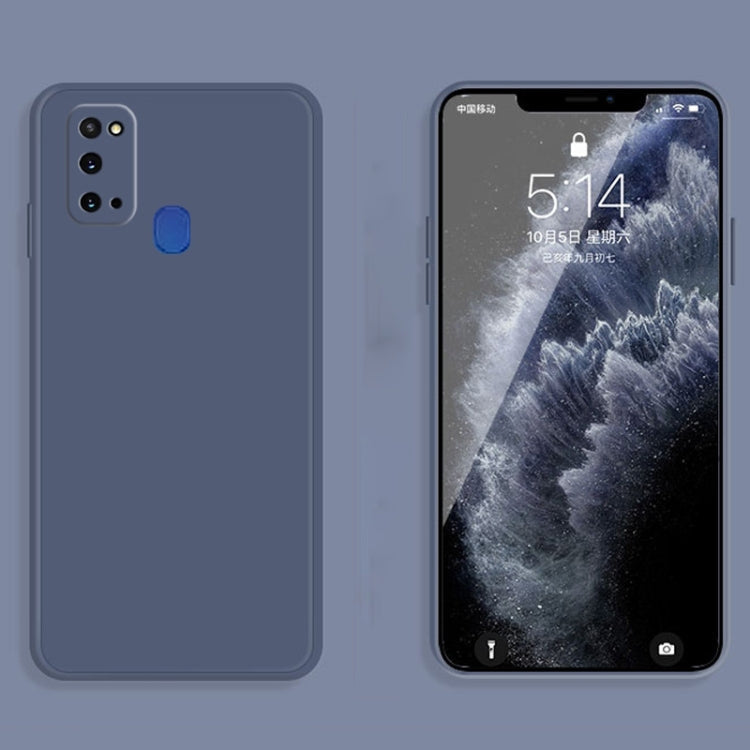 MATT Silikónový obal pre Samsung Galaxy A21s - modrý
