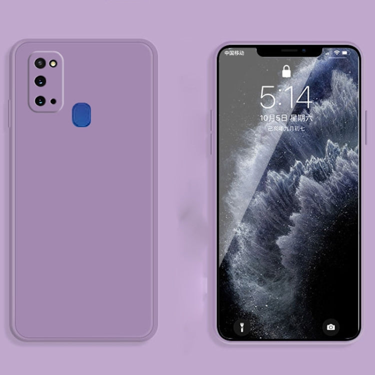 MATT Silikónový obal pre Samsung Galaxy A21s - fialový