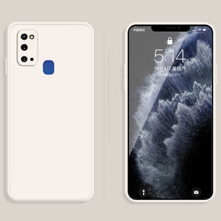 MATT Silikónový obal pre Samsung Galaxy A21s - biely