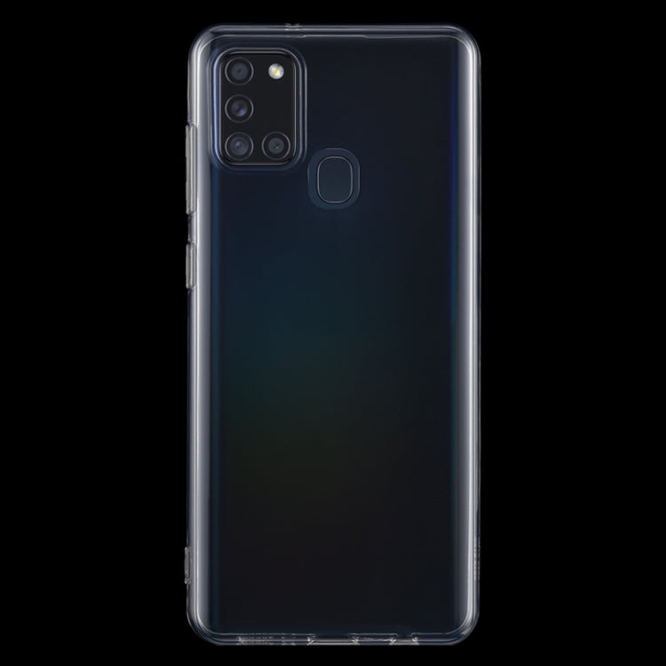 TRANSPARENTNÝ Silikónový obal pre Samsung Galaxy A21s - priesvitný