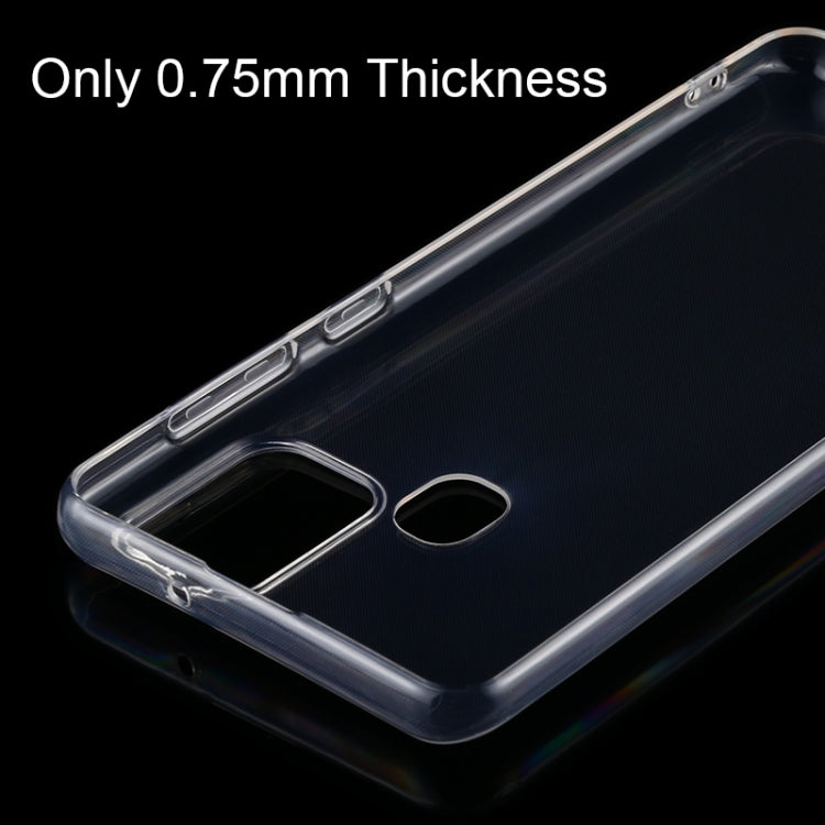 TRANSPARENTNÝ Silikónový obal pre Samsung Galaxy A21s - priesvitný