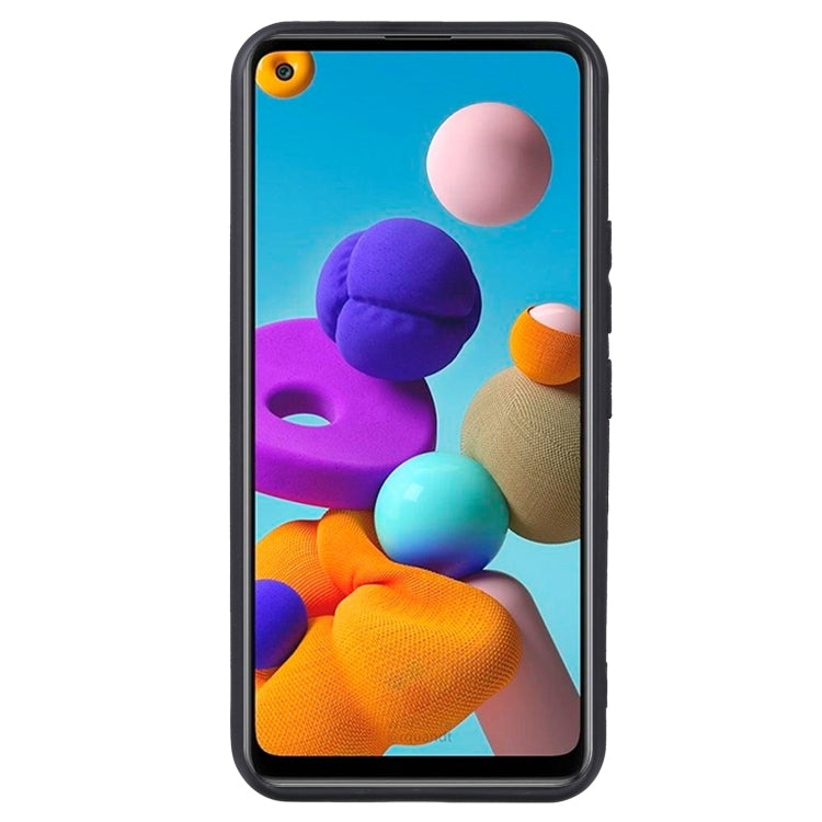 MATT Silikónový obal pre Samsung Galaxy A21s - čierny